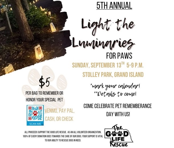 Light the Luminaries for Paws