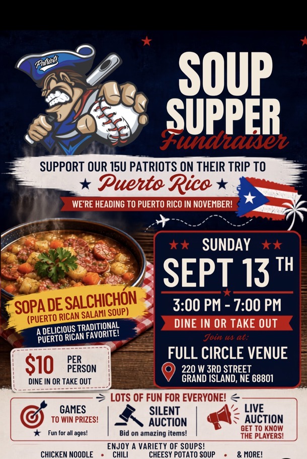 Patriots baseball soup supper