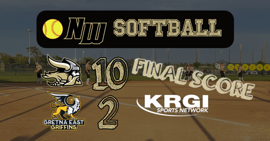 Northwest Softball Run Rules Gretna East, 10-2