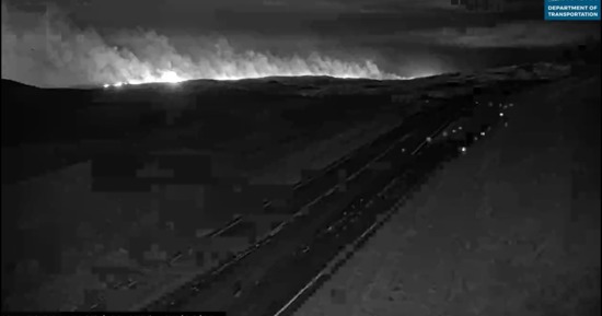 Courtesy/NDOT. These photos are from traffic cameras near Arthur.