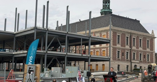 Hall County Courthouse Beam Ceremony