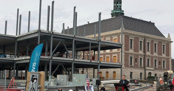 Hall County Courthouse Beam Ceremony